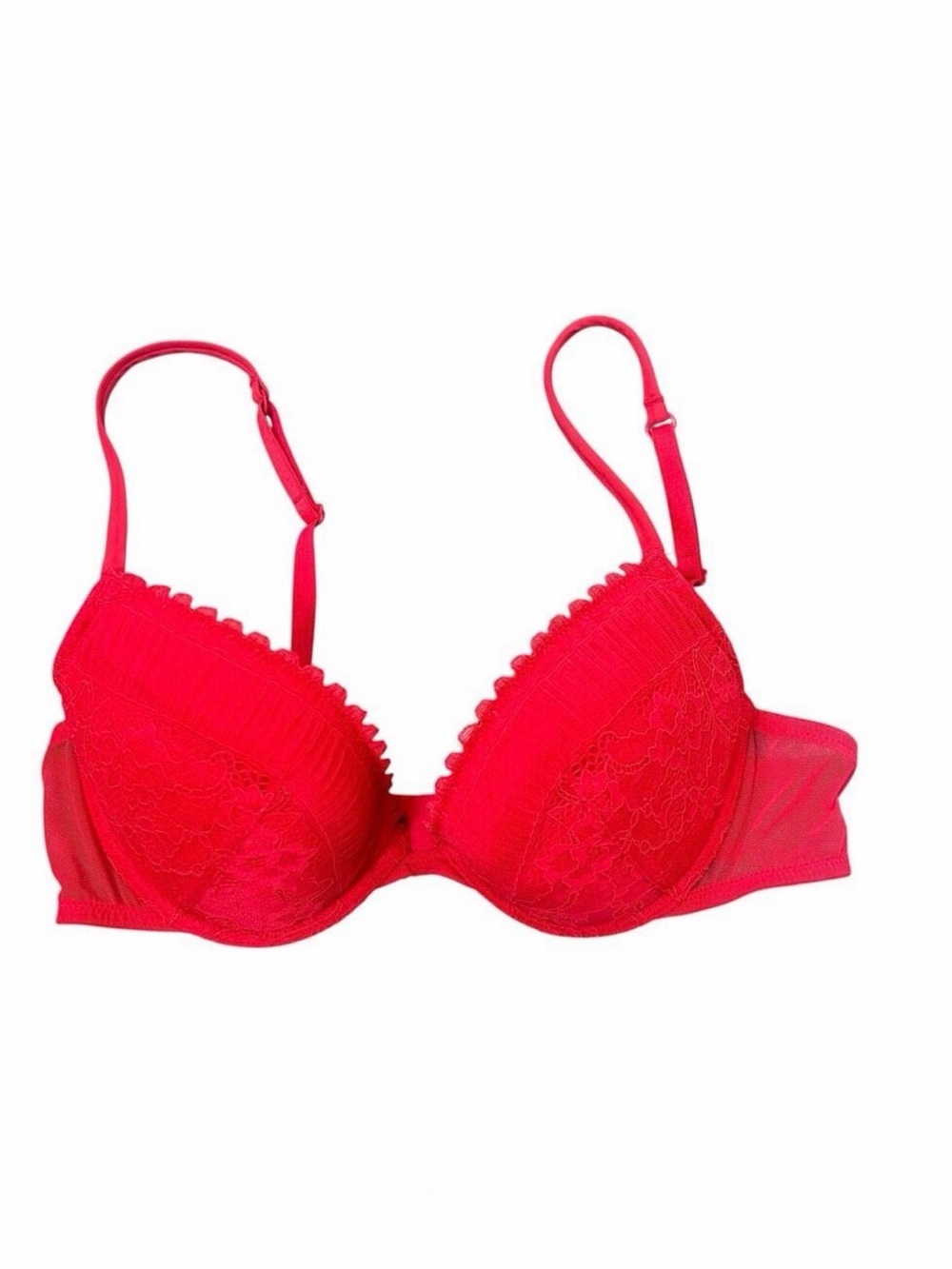 La Perla Red Lace Push-Up Bra